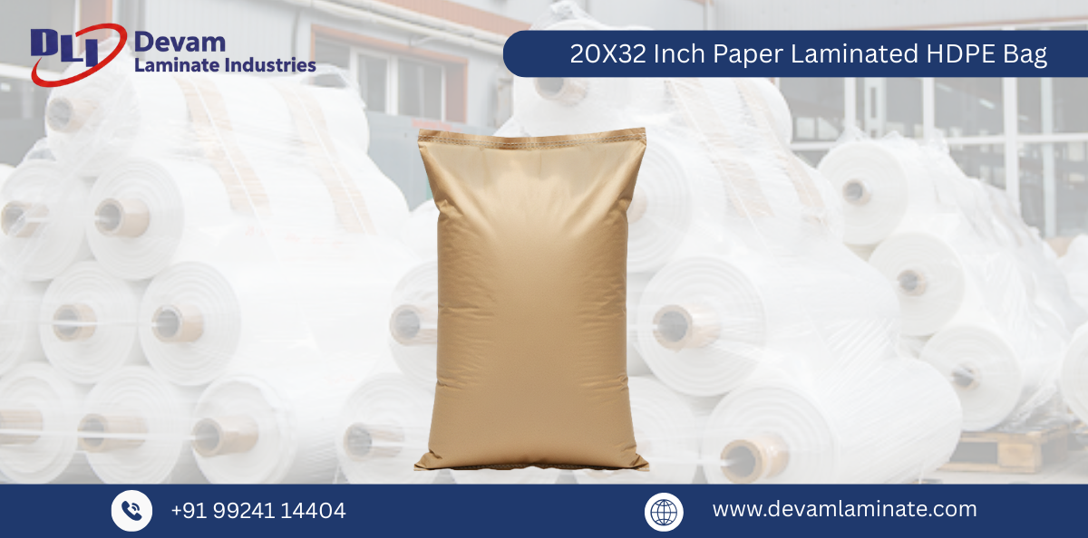 20X32  Inch Paper Laminated HDPE Bag
