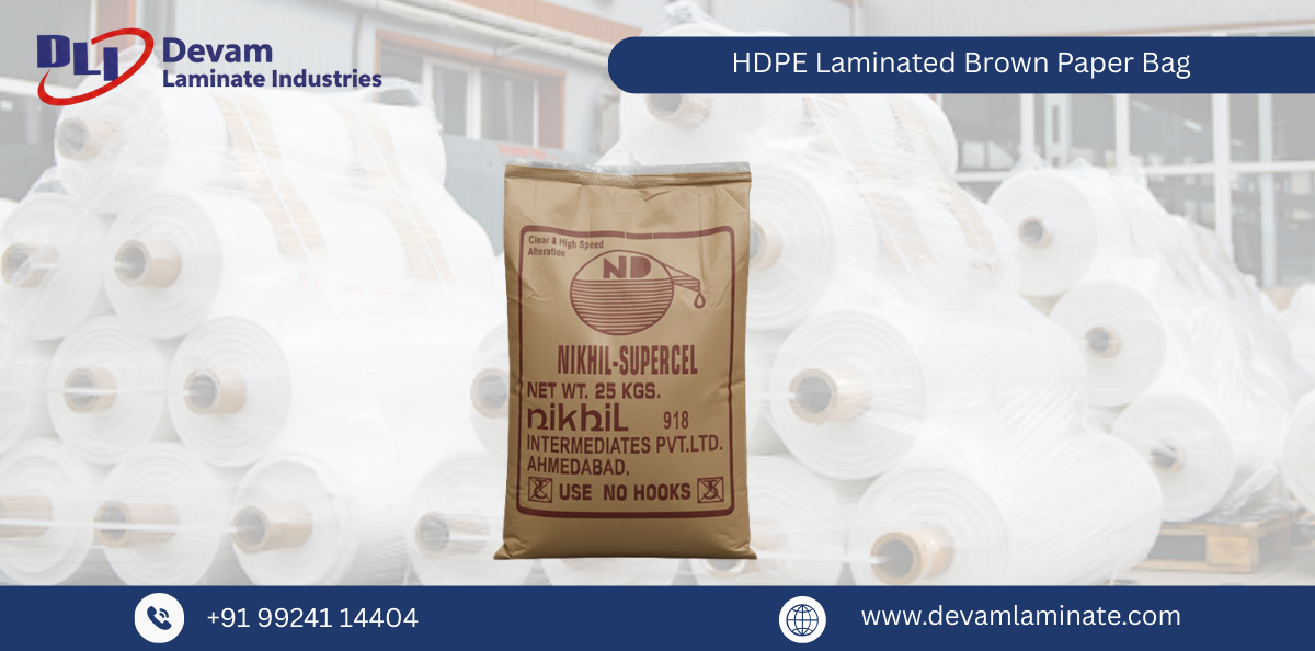 HDPE Laminated Brown Paper Bag
