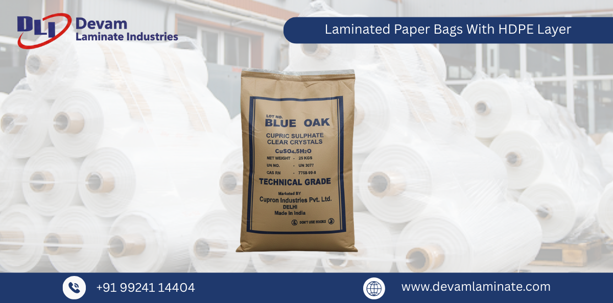 Laminated Paper Bags With HDPE Layer