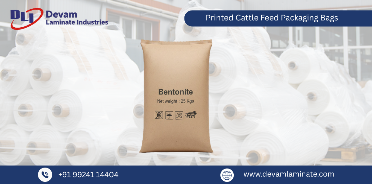 Printed Cattle Feed Packaging Bags