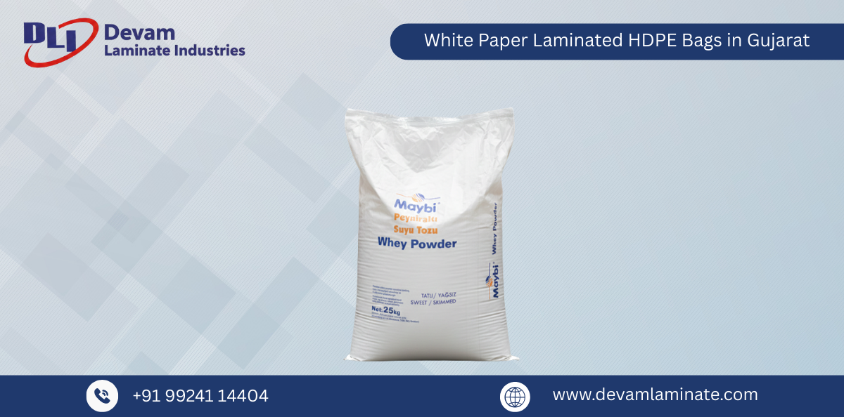 White Paper Laminated HDPE Bags in Gujarat