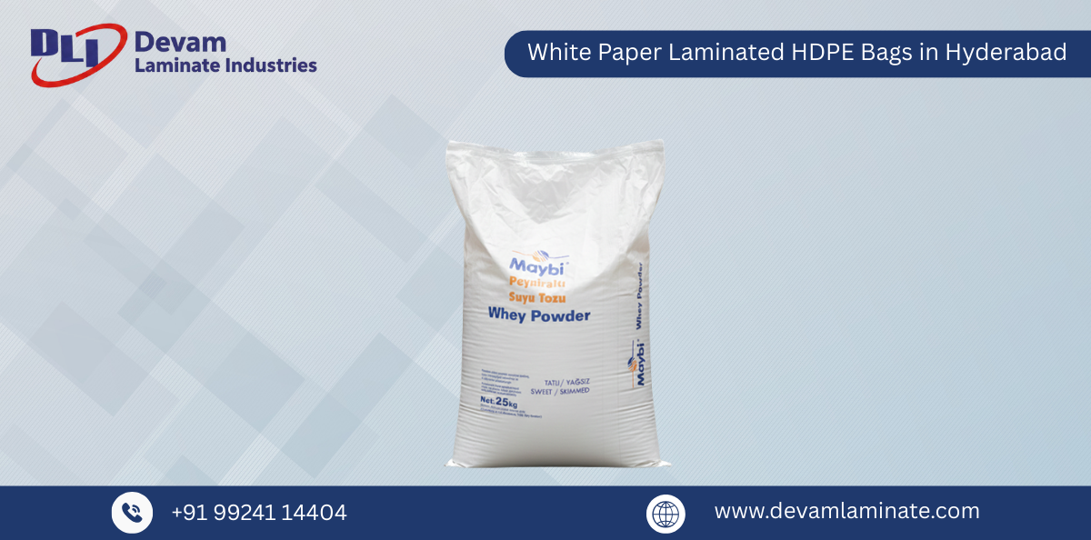 White Paper Laminated HDPE Bags in Hyderabad