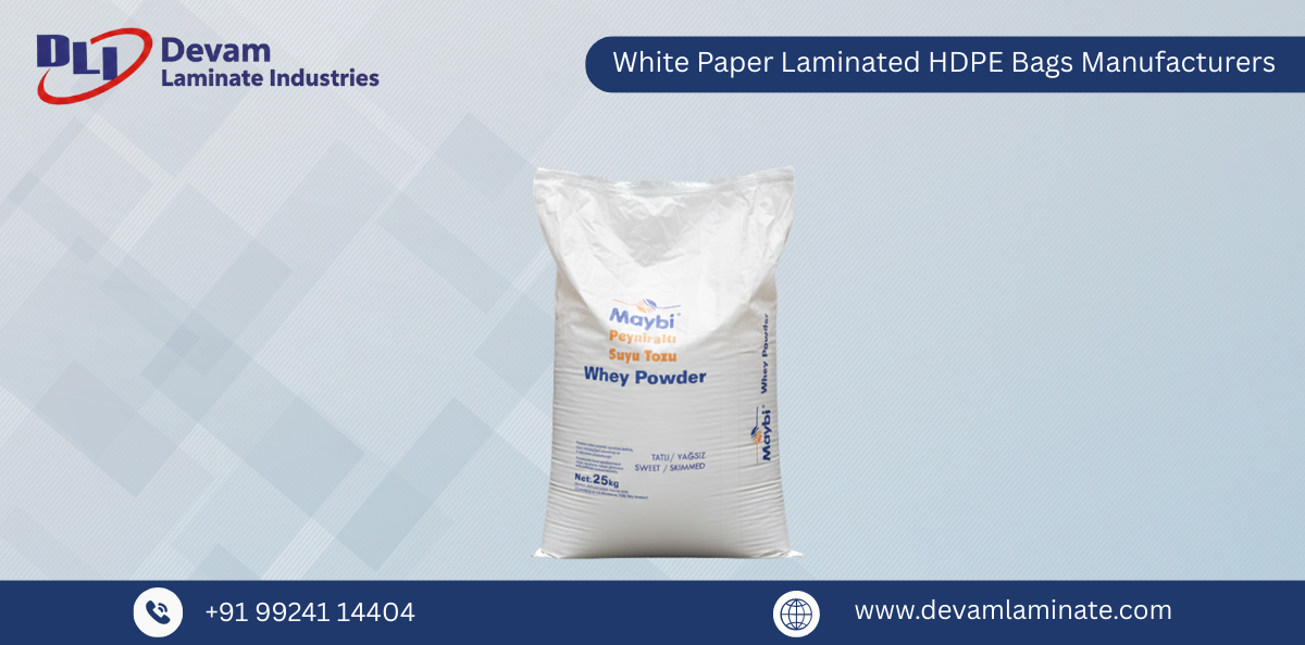 White Paper Laminated HDPE Bags Manufacturers